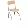 Chaise pour école primaire avec piétement gris Chaise pour école primaire avec piétement gris