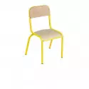 Chaise d'école maternelle empilable piétement jaune Chaise d'école maternelle empilable piétement jaune
