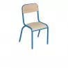 Chaise pour école maternelle empilable piétement bleu Chaise pour école maternelle empilable piétement bleu