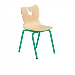 Chaise empilable pour maternelle structure verte Chaise empilable pour maternelle structure verte