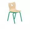 Chaise empilable pour maternelle structure verte Chaise empilable pour maternelle structure verte
