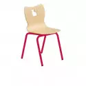 Chaise coque maternelle coque multiplis pieds rouge Chaise coque maternelle coque multiplis pieds rouge