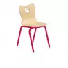 Chaise coque maternelle coque multiplis pieds rouge Chaise coque maternelle coque multiplis pieds rouge
