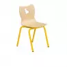 Chaise scolaire petite enfance coque piétement jaune Chaise scolaire petite enfance coque piétement jaune