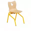 Chaise d'écolier de maternelle structure jaune