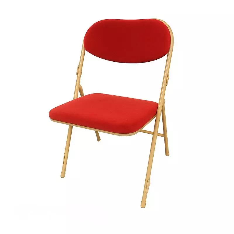 Chaise pliante en velours pour salles des fêtes