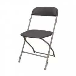 Chaise pliante en acier et polypro