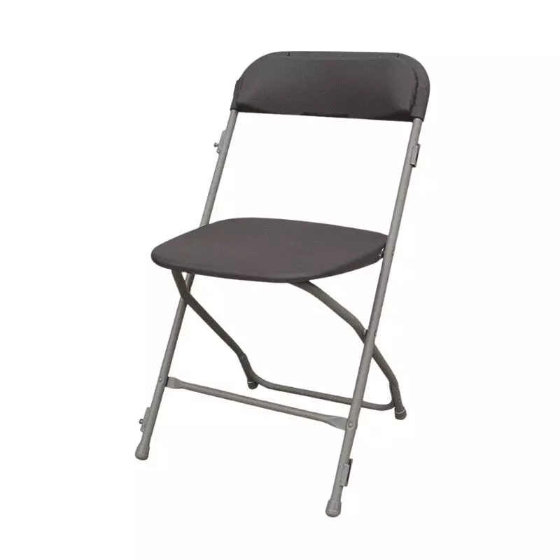 Chaise pliante en acier et polypro