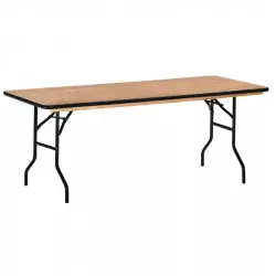 Table pliante en bois rectangulaire