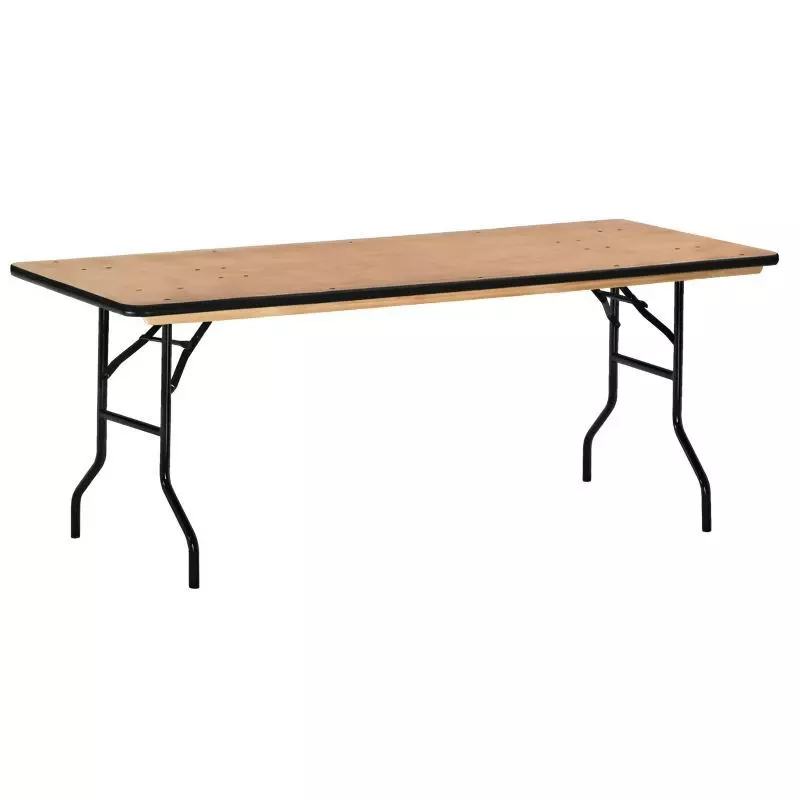 Table pliante en bois rectangulaire