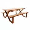 Table de pique-nique en hpl et acier