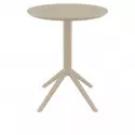 Table CHR rabattable en polypro taupe Table CHR rabattable en polypro taupe