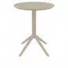 Table CHR rabattable en polypro taupe Table CHR rabattable en polypro taupe