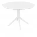 Table CHR extérieure pliante en polypro blanc Table CHR extérieure pliante en polypro blanc