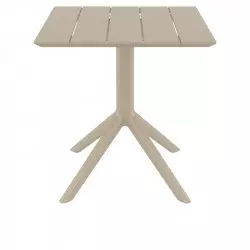 Table terrasse professionnelle coloris taupe
