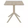 Table terrasse professionnelle coloris taupe