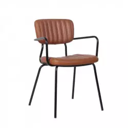 Fauteuil de restaurant en cuir synthétique