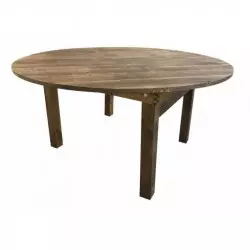 Table en bois rustique pour restaurant