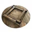 Table ronde en bois pliée Table ronde en bois pliée
