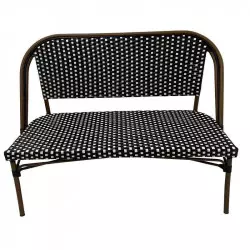 Banquette bistrot parisien effet bambou