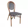 Chaise bistrot noir et blanc