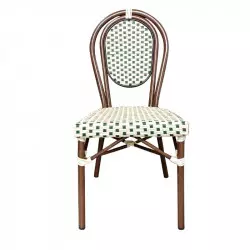 Chaise terrasse de café empilable - 4 coloris disponibles