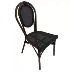 Chaise de terrasse de café empilable