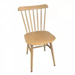 Chaise pour restaurant en bois de hêtre vernis