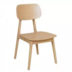 Chaise de café en bois de hêtre vernis