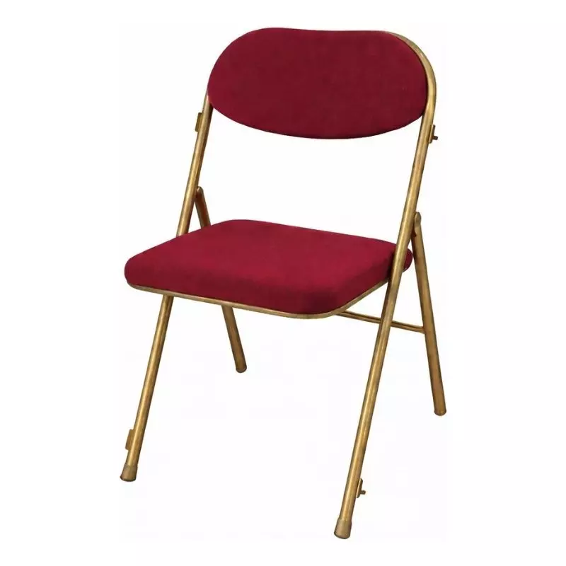 Chaise pliante en velours pour salles des fêtes