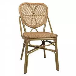 Chaise de terrasse professionnelle en rotin synthétique