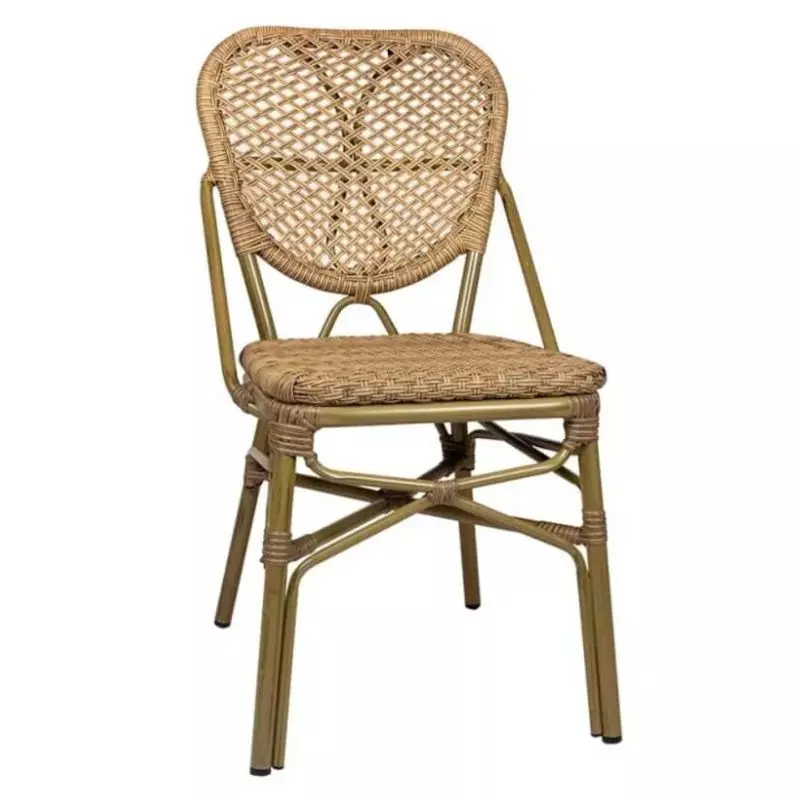 Chaise de terrasse professionnelle en rotin synthétique