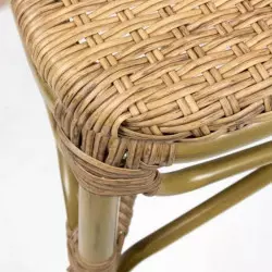 Chaise de terrasse CHR assise tressée en rotin synthétique Chaise de terrasse CHR assise tressée en rotin synthétique