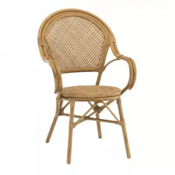 Fauteuil de terrasse CHR en rotin synthétique
