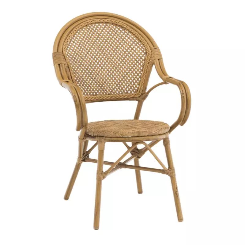 Fauteuil de terrasse CHR en rotin synthétique