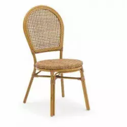 Chaise CHR extérieur rotin et aluminium