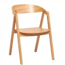 Chaise bois restaurant aspect naturel