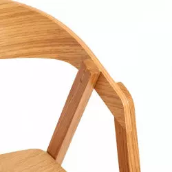Chaise de restaurant ergonomique en bois