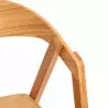 Chaise de restaurant ergonomique en bois