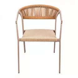 Chaise empilable CHR textilène beige Chaise empilable CHR textilène beige