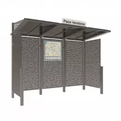 Station bus bardage acier Conviviale® PROCITY - avec bardage Station bus bardage acier Conviviale® PROCITY - avec bardage