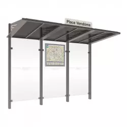 Arrêt de bus Conviviale® PROCITY - Sans bardage