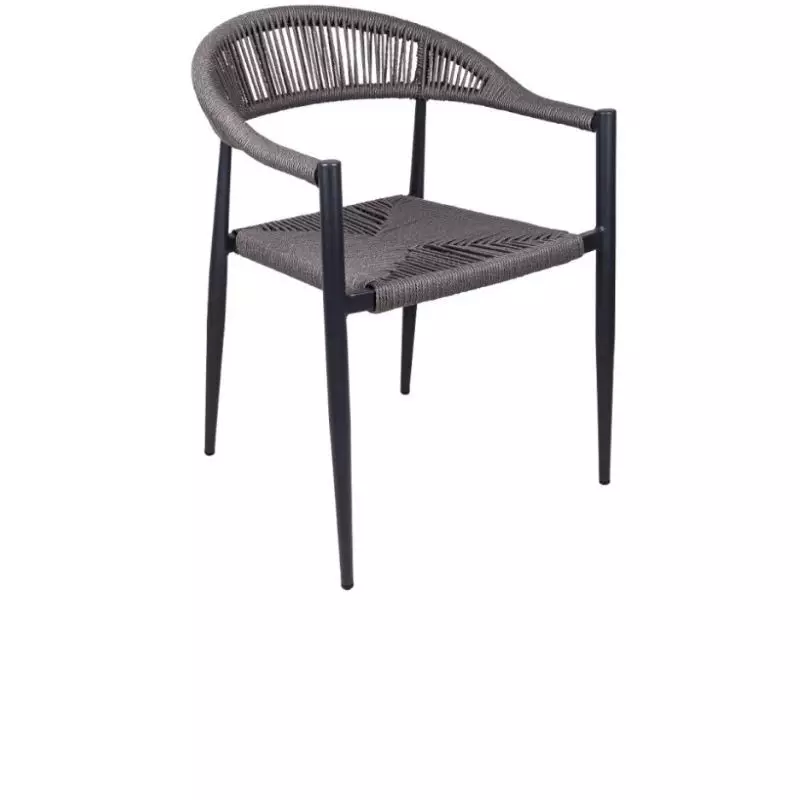 Fauteuil extérieur CHR anthracite et gris