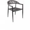 Fauteuil extérieur CHR anthracite et gris