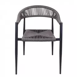 Fauteuil corde extérieur structure anthracite
