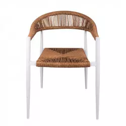 Fauteuil professionnel extérieur cordage marron