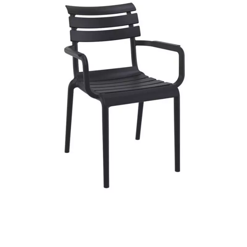 Fauteuil de terrasse CHR ne polypro noir