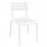 Chaise professionnelle pour terrasse en polypro blanc