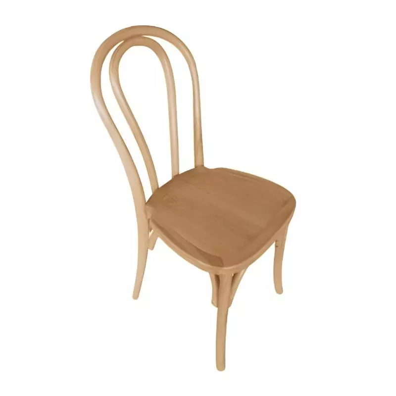 Chaise empilable en bois de hêtre clair