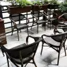 Terrasse CHR mobilier gris foncé